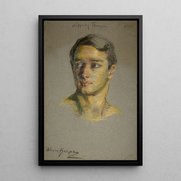 Hippolyte Thom - Alice Pike Barney — ingelijst kunstwerk aan de muur