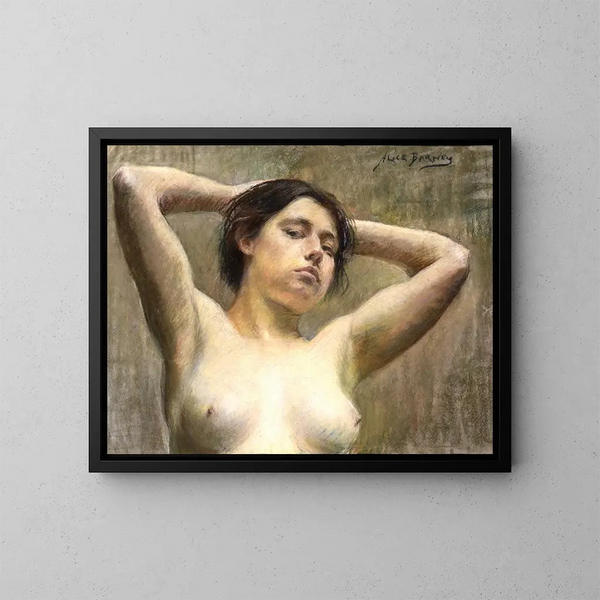 En pose - Alice Pike Barney — ingelijst kunstwerk aan de muur