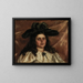 Laura Alice met grote hoed - Alice Pike Barney — ingelijst kunstwerk aan de muur