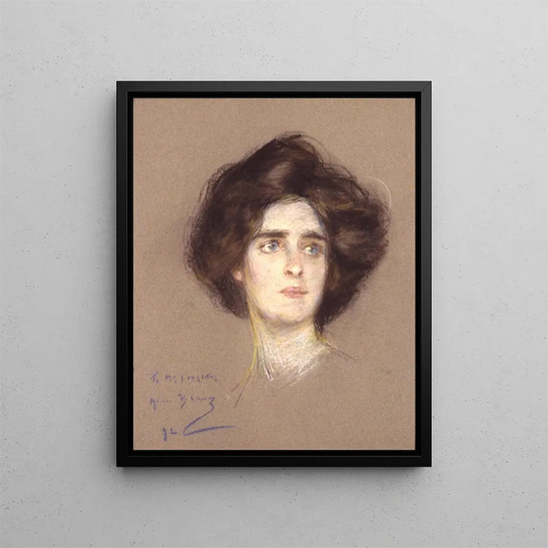 Laura Attentive - Alice Pike Barney — ingelijst kunstwerk aan de muur