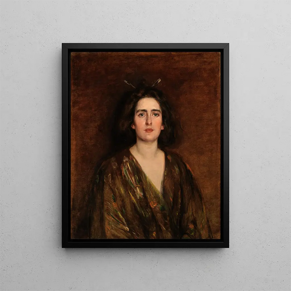 Laura op zestienjarige leeftijd - Alice Pike Barney — ingelijst kunstwerk aan de muur
