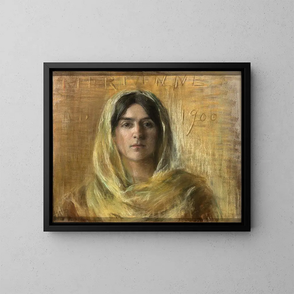 Marianne en geel - Alice Pike Barney — ingelijst kunstwerk aan de muur