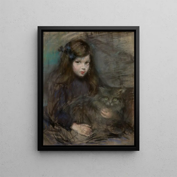 Minette en Minet - Alice Pike Barney — ingelijst kunstwerk aan de muur