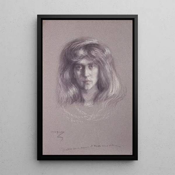 Reproductie van het schilderij Natalie met zwevende haren - Alice Pike Barney