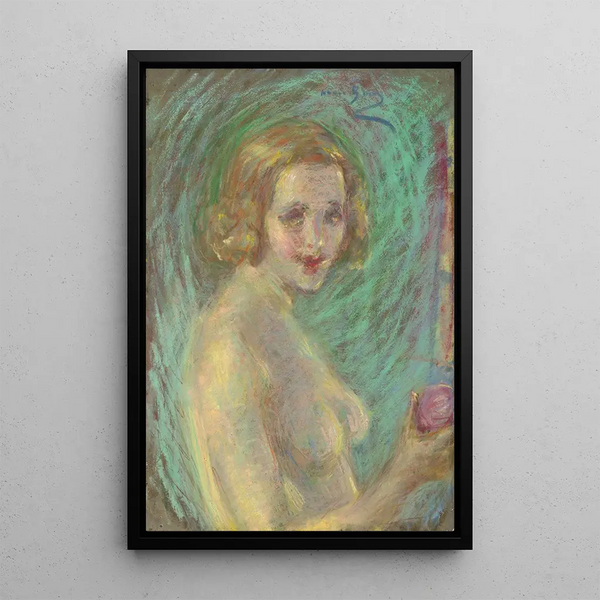 Reproductie van het schilderij Nu met fruit - Alice Pike Barney