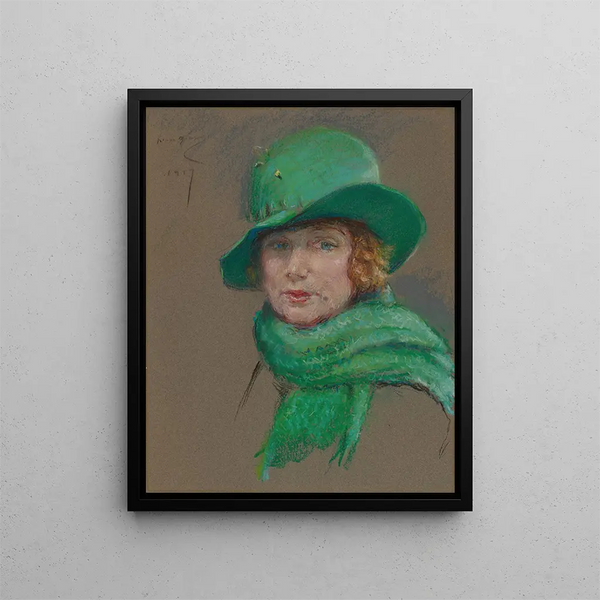 Odette Tyler Shepherd - Alice Pike Barney — ingelijst kunstwerk aan de muur