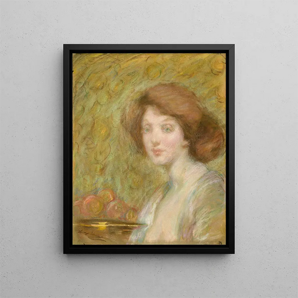 Perzikbloesem - Alice Pike Barney — ingelijst kunstwerk aan de muur