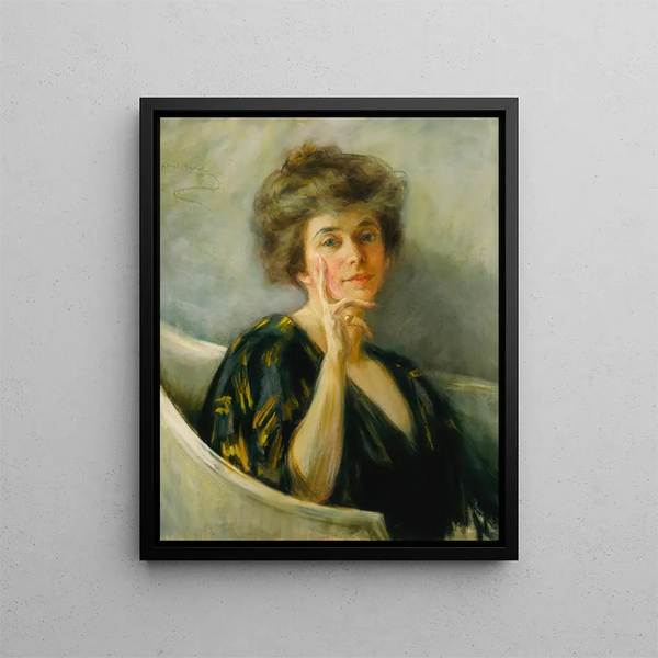Zelfportret in rust - Alice Pike Barney — ingelijst kunstwerk aan de muur