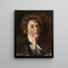 Self-portrait with jabot - Alice Pike Barney — framed artwork on a wall