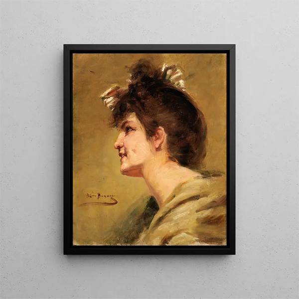La fossette - Alice Pike Barney — ingelijst kunstwerk aan de muur