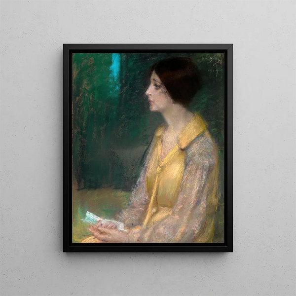 La lettre - Alice Pike Barney — ingelijst kunstwerk aan de muur