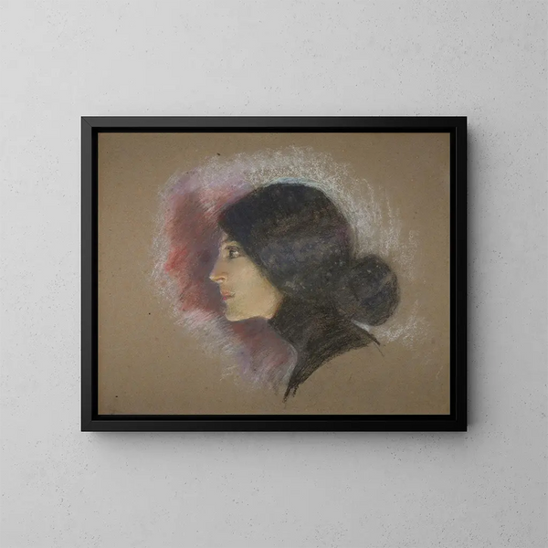 Vamp uit 1900 - Alice Pike Barney — ingelijst kunstwerk aan de muur