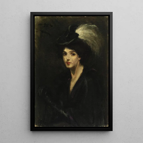 Paradijs wit - Alice Pike Barney — ingelijst kunstwerk aan de muur