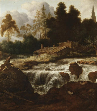 Allaert van Everdingen - Landscape with a Waterfall.webp