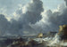 Stormachtige zee - Allaert van Everdingen — weergave van het kunstwerk