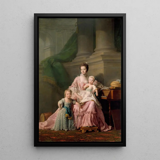 Allan Ramsay - Queen Charlotte with her Two Eldest Sons.webp