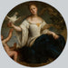 Allegorie van de Vrede Vrouw met een Duif - Anoniem — gepresenteerd in een interieur