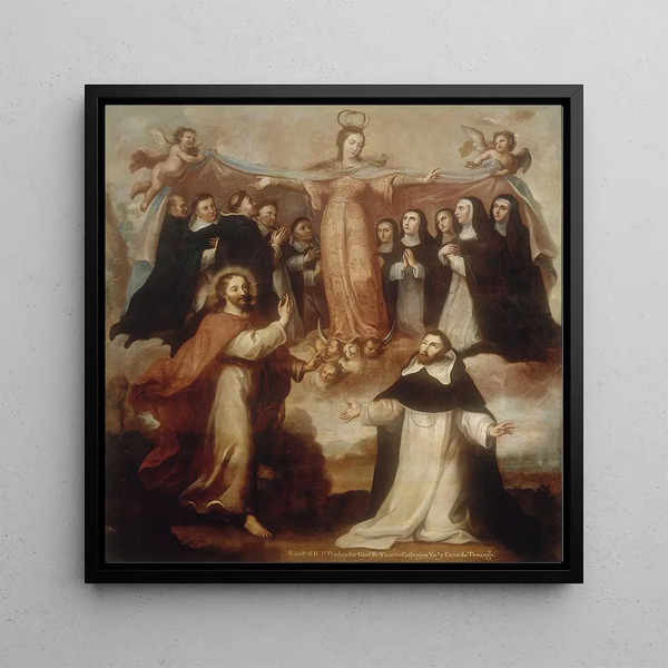 Allégorie de la Vierge patronne des Dominicains - Miguel Cabrera