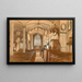 oude kerk van Handsworth vóór de restauratie - Allen Edward Everitt — ingelijst kunstwerk aan de muur