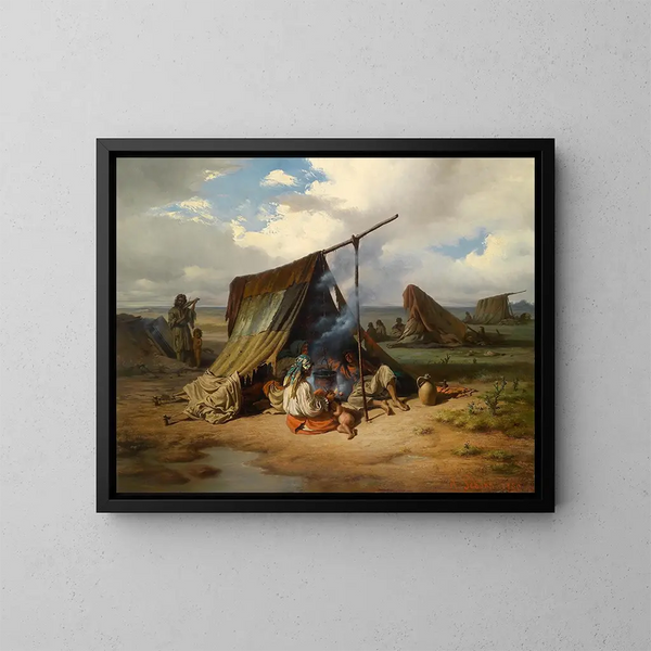 Gitan in repose - Alois Schönn — framed artwork on a wall