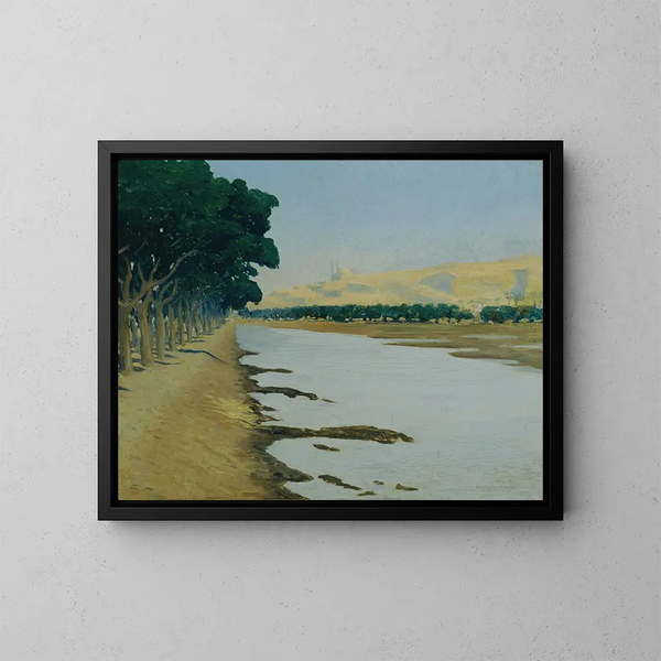 View of the Citadel of Cairo - Alphons Leopold Mielich — framed artwork on a wall
