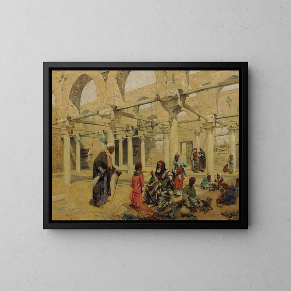 École à Benassa - Alphons Leopold Mielich — framed artwork on a wall
