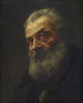Portret van een oude man - Alphonse Legros — weergave van het kunstwerk