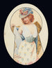 Door het sleutelgat - Alphonse Mucha — weergave van het kunstwerk