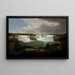 van het algemene uitzicht op de Niagara Falls - Alvan Fisher — ingelijst kunstwerk aan de muur