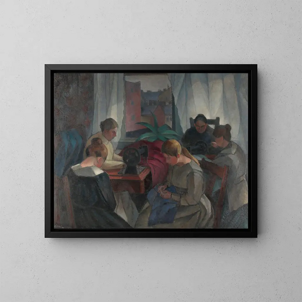 Couturière - Alvar Cawén — framed artwork on a wall
