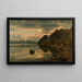 Ambiance du soir Skogsfjord Mandal - Amaldus Nielsen — ingelijst kunstwerk aan de muur