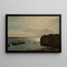 Brygge Hvaler - Amaldus Nielsen — ingelijst kunstwerk aan de muur