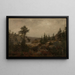Regenval bij schemering, Foss van Mandalselven - Amaldus Nielsen — ingelijst kunstwerk aan de muur