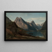 Sinds de fjord van Fjaerland Supphellebreen - Amaldus Nielsen — ingelijst kunstwerk aan de muur