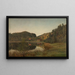 vanaf Tjerndalen nabij Risør - Amaldus Nielsen — ingelijst kunstwerk aan de muur