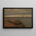 Gravure Hvaler - Amaldus Nielsen — ingelijst kunstwerk aan de muur