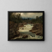 Val van Hornindalsfossen, Nordfjord - Amaldus Nielsen — ingelijst kunstwerk aan de muur