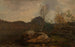 van Chevaux, fjord boisé à Mandal - Amaldus Nielsen — weergave van het kunstwerk