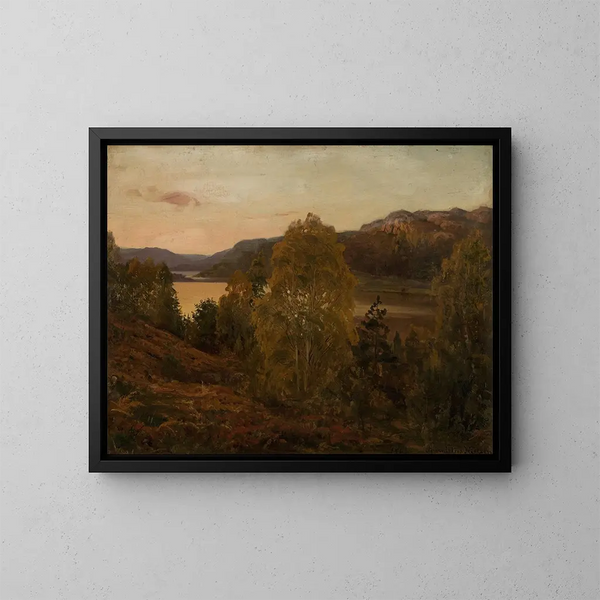 Hstaften Mandal - Amaldus Nielsen — ingelijst kunstwerk aan de muur