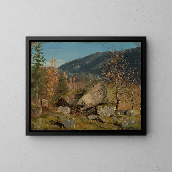 Hstdag Bjelland Mandal - Amaldus Nielsen — ingelijst kunstwerk aan de muur