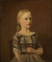 Portret van de nicht van de kunstenaar, mevrouw Caterine Kamstrup, 12 jaar - Amaldus Nielsen — weergave van het kunstwerk