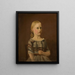 Portret van de nicht van de kunstenaar, mevrouw Caterine Kamstrup, 12 jaar - Amaldus Nielsen — ingelijst kunstwerk aan de muur