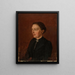 Portret - Amaldus Nielsen — ingelijst kunstwerk aan de muur