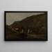Regenachtige sfeer in Mandal - Amaldus Nielsen — ingelijst kunstwerk aan de muur