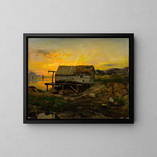 Salterier Kinn - Amaldus Nielsen — ingelijst kunstwerk aan de muur