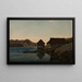 Sjøboder, Lindesnes - Amaldus Nielsen — ingelijst kunstwerk aan de muur