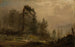 Boslandschap in de mist - Amaldus Nielsen — weergave van het kunstwerk