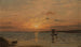 Zonsondergang in Hvaler - Amaldus Nielsen — weergave van het kunstwerk