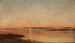 Zonsondergang in Fredrikstad - Amaldus Nielsen — weergave van het kunstwerk