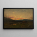 Zonsondergang bij de boerderij - Amaldus Nielsen — ingelijst kunstwerk aan de muur